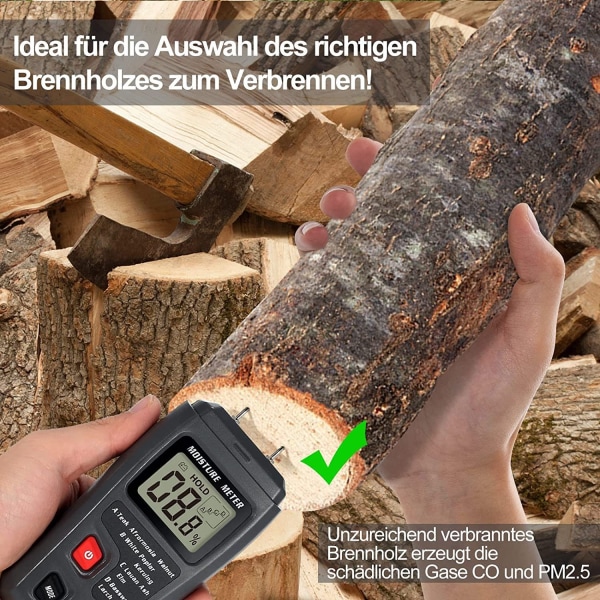 Puun kosteusmittari, puun kosteusilmaisin Pin-tyyppi Wood Fi