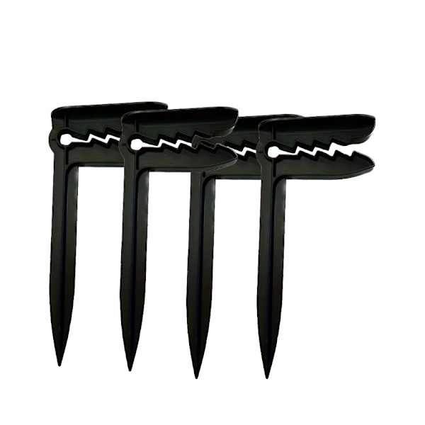 Rantamatton kiinnitysklipsi pyyheklipsi muovinen pyyheklipsi ulkona piknikmaton kiinnitys tuulenpitävä telttaklipsi Black 4pcs