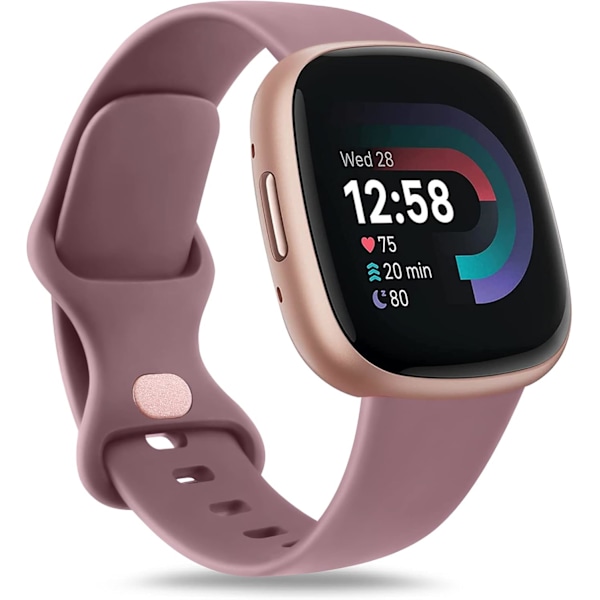 Myk erstatningsrem for Fitbit Versa 3/4 - 4-pakning