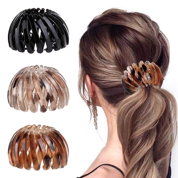 3 Stück Haarspangen für Damen,Vintage Vogelnest Haarklammern Gro?e