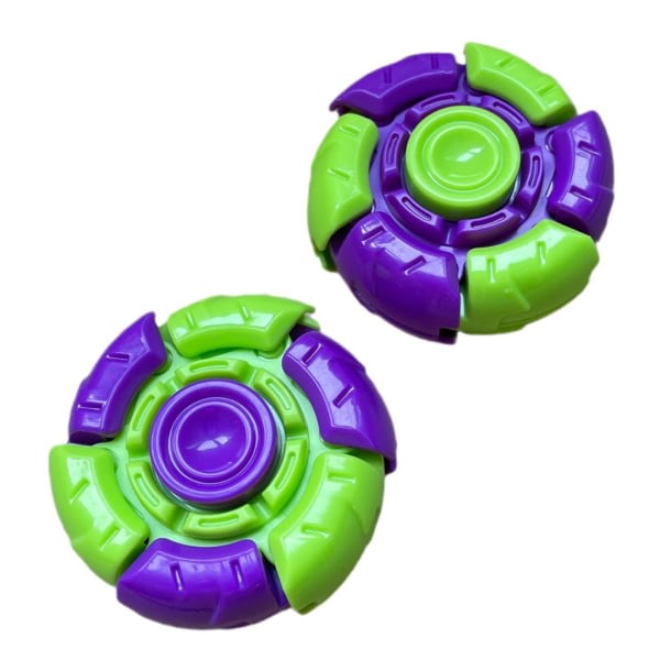 1/2 st farveglada fingertoppar gyroskop leksak Antitryksavslappnande bauble leksakspresenter for voksne barn 2st