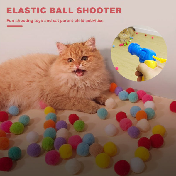 Rolig rolig katt plysch bollstartare husdjur leksak boll utan klockor för husdjur underhållning C
