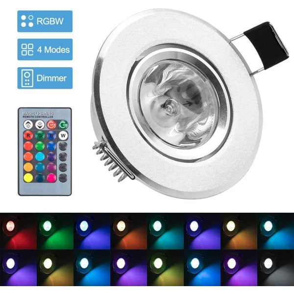LED-lamppu 5kpl RGB 220V 16 väriä himmennettävissä [Energialuokka