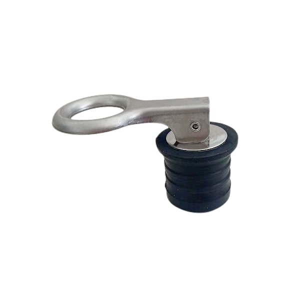 32 mm messinkinen veneen tyhjennystulppa peräreiälle, merikäyttöön (1 kpl, hopea) [YDE]
