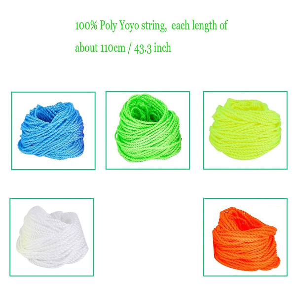 Professionella 5 st Yoyo-strängar (slumpmässig färg), Yoyo-handske, Yoyo-väska som visa