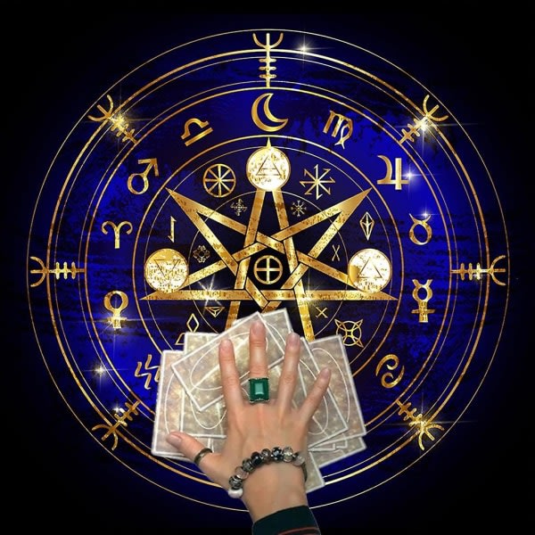 Tarotkort Duk Altar Tarot Duk Astrologi Pad Dukdekor