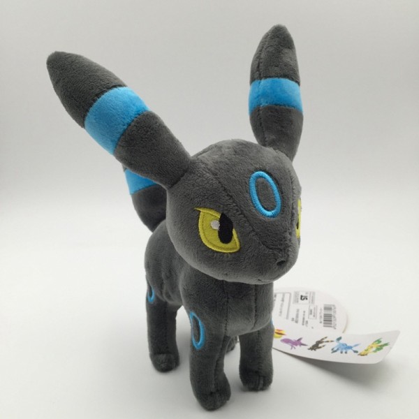 Umbreon Plysj - Umbreon Stoffdyr - Eevee Evolusjon Plysj Figur Leke for Jente, Gutt