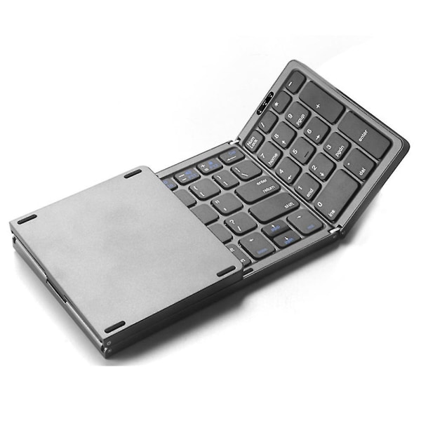 B089 Bærbar Tri-fold 81 taster Bluetooth-tastatur Hjemme Offi