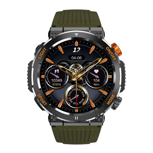 Ht17 1,46 tums rund skärm Bluetooth Smart Watch Green