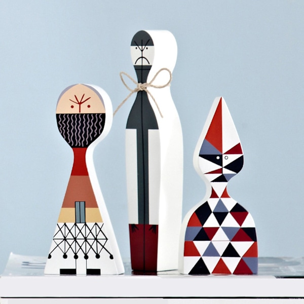 Moderne abstrakte trefigurer i tre i tre i tre