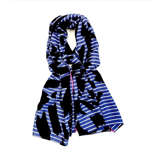 Tørklæde for kvinder Mjuk og komfortabel 1-randigt patchworkmønster 160*60 cm