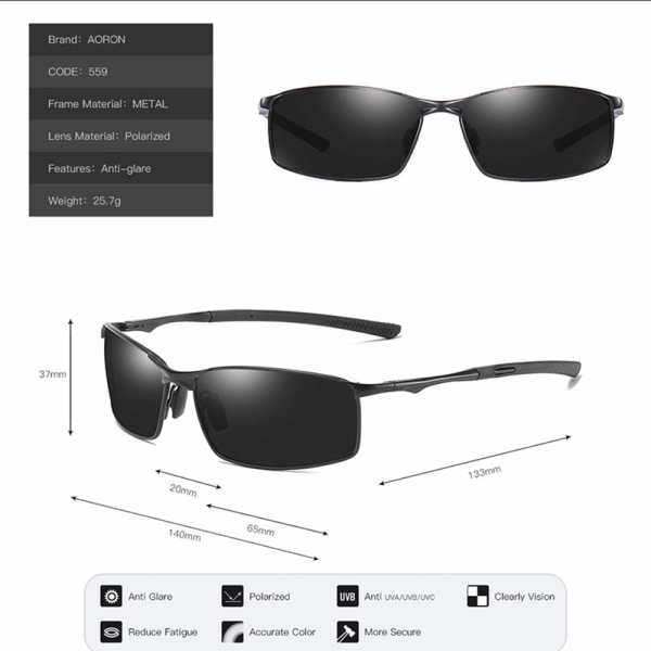 Polariserade Solglasögon för Herrar - Utomhussporter, Skyddande Goggles