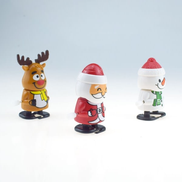 3kpl Söpö joulupukin kello pudista päätäsi, joulupukki, lumiukko, hirvi jne