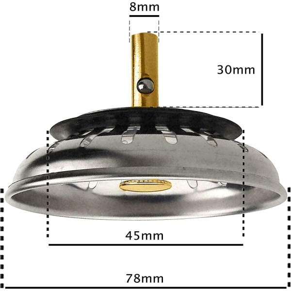 78mm Premium Kjøkkenvask Sil Plug