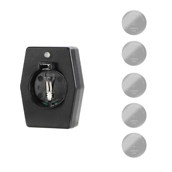 5 stk oppladbare knappceller med type C batterilader Ladeadapter for LIR2032, 2025 og 2016 batteri Charger and LIR2016