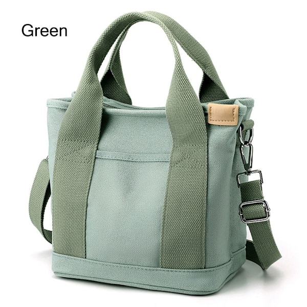 (c) Canvas tote bag Multi-Pocket GRÖN - spotförsäljning Green