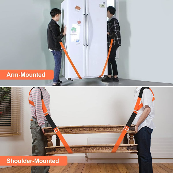 2-personers lyft- og bevegelsessystem med justerbar axelhöjd Orange