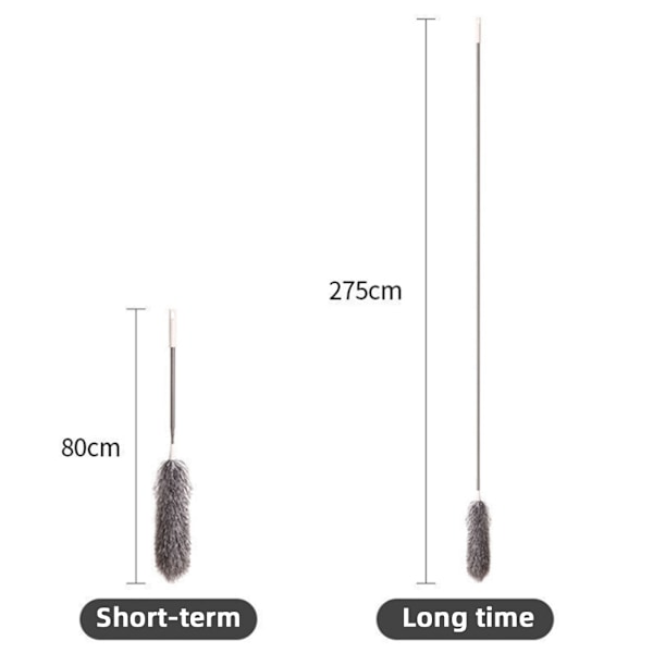 Mikrofiberpölyharja Teleskooppinen pölyharja Monitoiminen pölynkerääjä Siivoukseen Korkea katto, kaihtimet, huonekalut, autot 4pcs