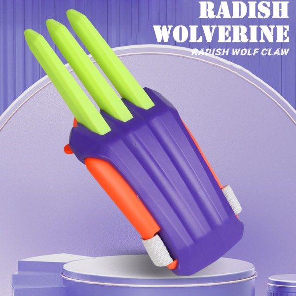 Wolf Claw Shape Kid Toy Teleskopisk Personal Claw Cutter Leksaker til huset Blå och Röd