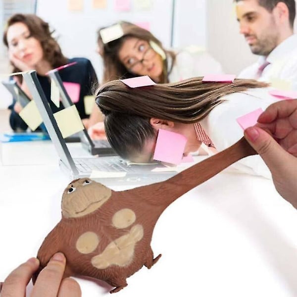 Simuleringsgorilla Apa Stretchy Squishy Stressreducerande Klämma Apa Leksak-r