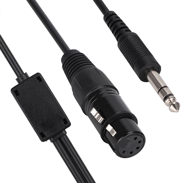 Headsetadapterkabel til Airbus XLR til GA Dual Plug 5-stifts flyveplansheadset 0.1