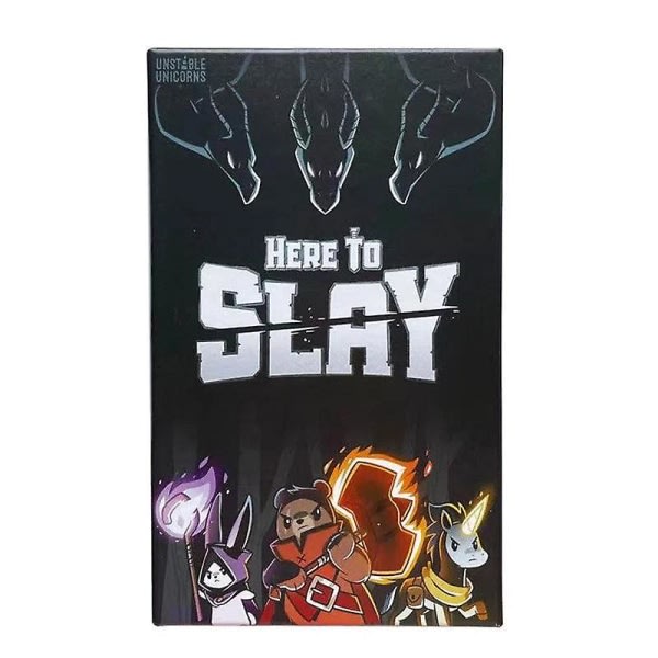 Englanninkielinen versio Here To Slay Is Here To Fight Casual Party Card Game -moninpelistrategiapelistä