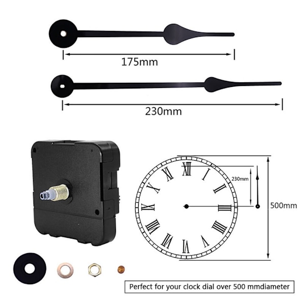Klokkverk Quartz 15MM 15mm