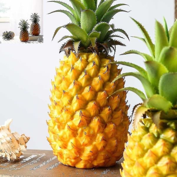 Realistisk kunstig frugt falsk ananas til udstillingsbunke