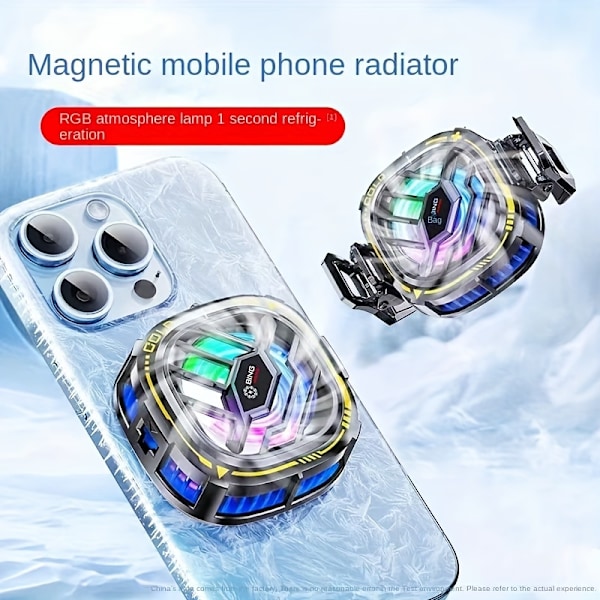 X76 Matkapuhelimen jäähdytin digitaalisella näytöllä ja kolmella säädettävällä magneettisella takakiinnikkeellä black
