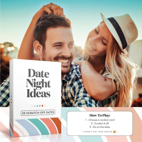 Date Night Box - skraplotter Dejt avsedd för par