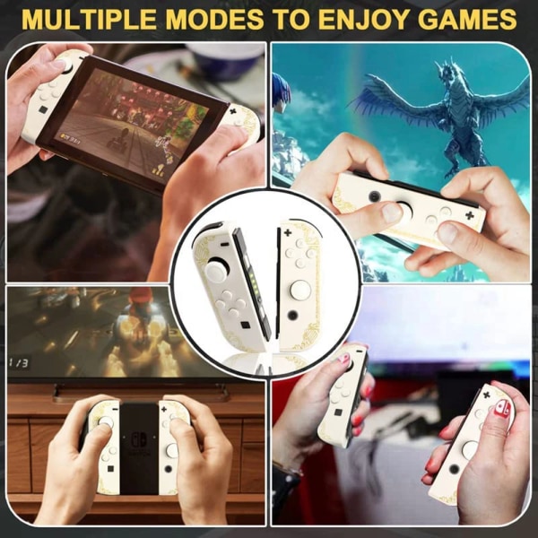 Trådløs håndkontrol Joy-Con (L/R) til Nintendo Switch / OLED / L Kingdom White
