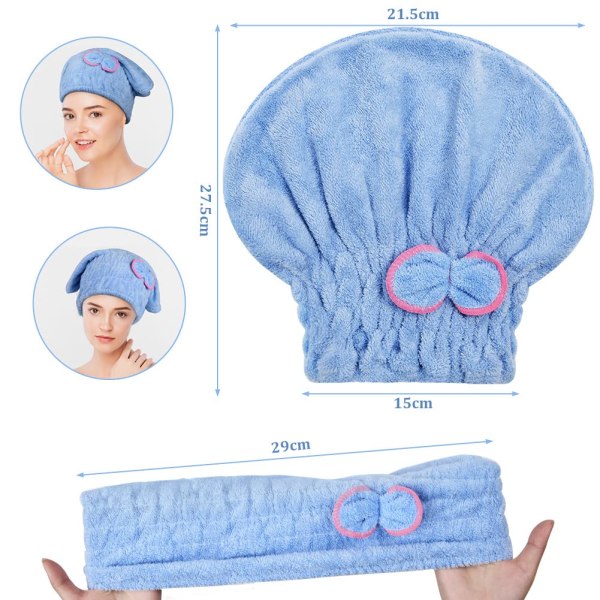 Haar-Turban-Handtuch, Mikrofaser-Turban-Haartrockentuch
