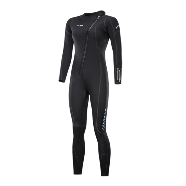 Diving Wetsuit Full Length Wetsuit Surf Diving Suit Front Zipper Swimsuit Women Xs Women XS