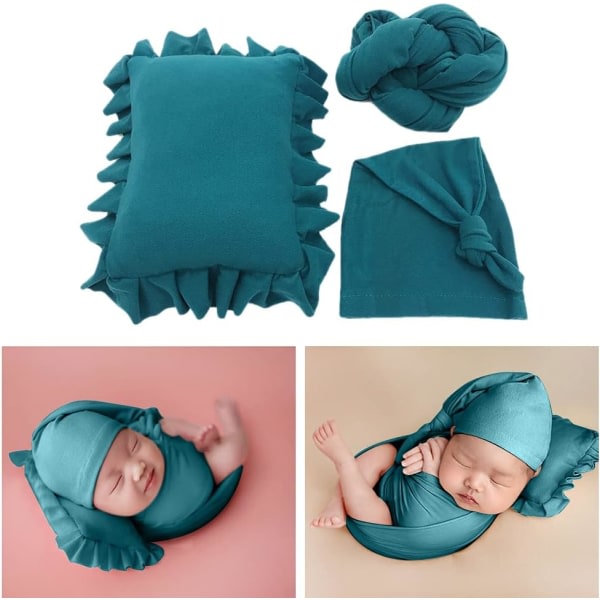 3 kpl vastasyntyneiden valokuvarekvisiitta Newborn Swaddle Pack Photo Mat a