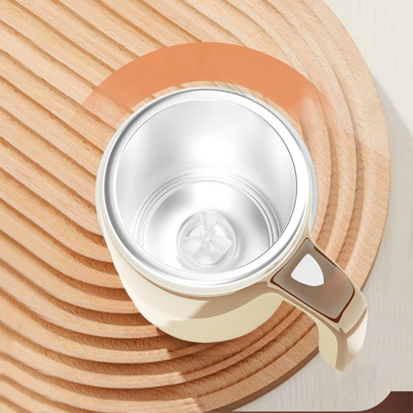 400ML elektrisk kaffeshakerflaska Intelligent isolering Utomhusresor Kaffeshakerkopp Rice White