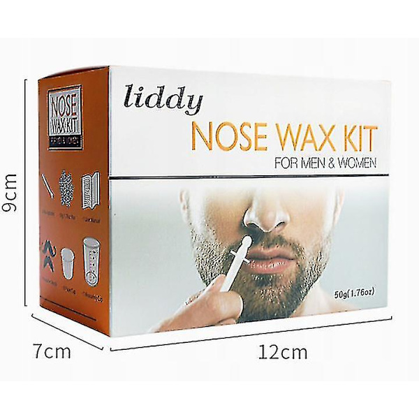 Näsvåx för män och kvinnor, näshårborttagningsvaxkit med säker applikatorvax