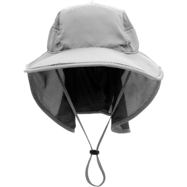 Solhatt Herr Dam UPF 50+ Outdoor UV Sommar Cap med Nackskydd