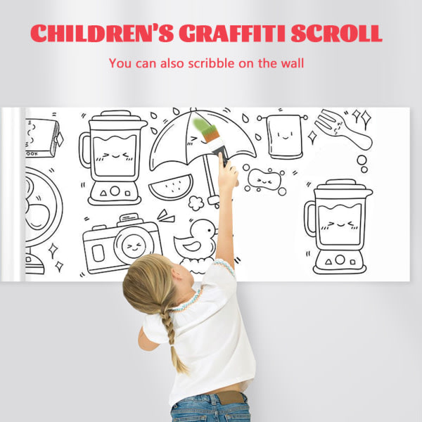 Målarbok Måla Scroll med pennor for barn, förskola och dagis (åldrar 1-4) Artiklar