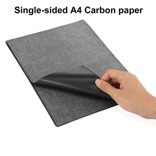 100 ark Carbon Transfer Papir Klart Genanvendeligt Sletbart Anti-fade kopimaskine Stencil Enkeltsidet A4 Grafit Transfer Tracing Maling Kopipapir For Of