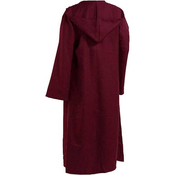 Voksen Halloween Kostume Kappe Robe Cosplay Kappe Kappe med rød red XXL