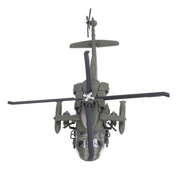 Alloy Diecast Sound Light Armed Helikopter malli Lelu Kid Attack Helikopter Leksak Heminredning Typ 2