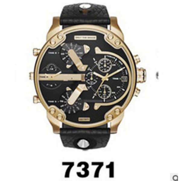 Ur Personlighed Stort Urskive Ur Trend Metal Quartz Ur 7333 full gold belt
