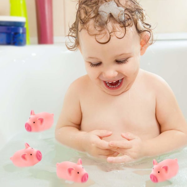 Gummi-svin babybadelegetøj til børn, 20 STK