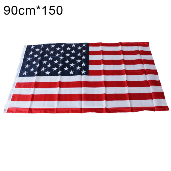 American Flag 2x3 FT/3x5FT Stjerner Stripes Metal Grommets USA US Flag Hållbar for utendørsbruk 90*150cm