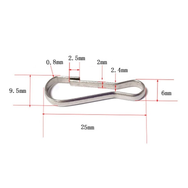 10 kpl Metalliset soljet Ketju 40MM 40mm