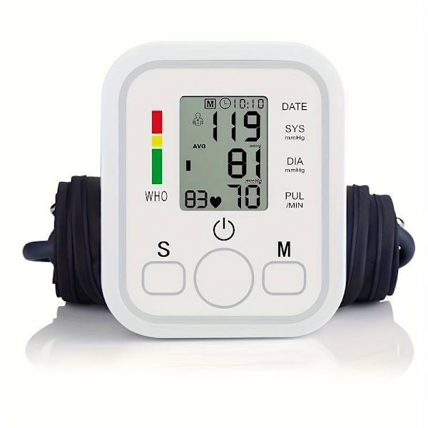Upper Arm Blood Pressure Monitor with Memory Functions White Vit