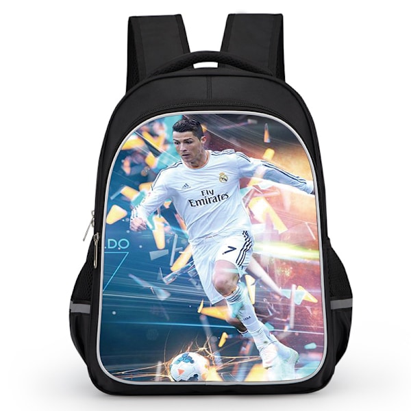 Messi Cristiano Ronaldo skolväska grundskolepojke Juventus Ronaldo belastningsreducerande ryggsäck för ryggskydd style 1