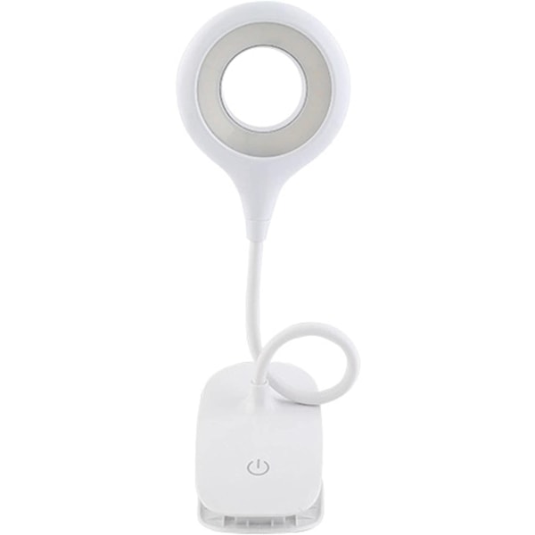 Clip On Desk Lamp LED USB Oppladbar Touch Control Readi