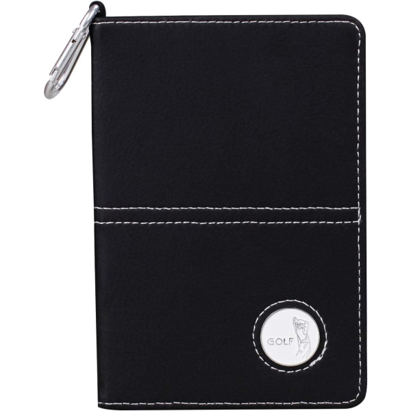 Deluxe PU Lær Golf Scorecard Holder Lær og Yardage Bok-Gratis Send en Ball Mark og en Blyant