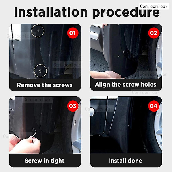 For Nissan Ariya 2021 2022 2023 4pcs Mud Flaps Splash Guards Mudguards Front Rear Fender Auto Styling Car Accessories